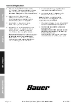 Preview for 12 page of Bauer 2269C-B Owner'S Manual & Safety Instructions