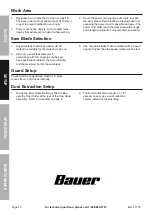 Предварительный просмотр 10 страницы Bauer 57179 Owner'S Manual & Safety Instructions