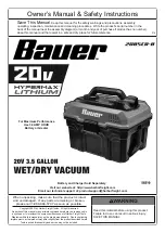 Bauer 58310 Owner'S Manual & Safety Instructions предпросмотр