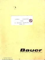 Bauer 707 Assembly Instructions Manual preview