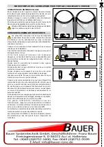 Предварительный просмотр 22 страницы Bauer CROSS3E Installation And Maintenance Manual