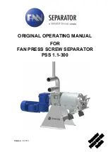 Bauer FAN Separator PSS 1.1-300 Operating Manual preview