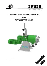 Bauer S300 Original Operating Manual preview