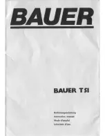 Preview for 1 page of Bauer T51 Instruction Manual