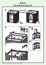 Preview for 10 page of bauhaus Saunahaus Lenja 40 Building Instructions