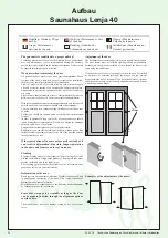 Preview for 33 page of bauhaus Saunahaus Lenja 40 Building Instructions