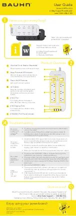 Preview for 1 page of Bauhn ASPPD6-0123 User Manual