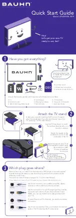 Preview for 1 page of Bauhn ATV40FHDS-0819 Quick Start Manual