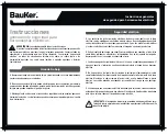 Preview for 4 page of BAUKER BG750 Instruction Manual