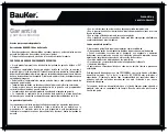 Предварительный просмотр 10 страницы BAUKER BS811 Instruction Manual