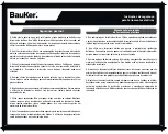 Preview for 18 page of BAUKER CGT300JN User Manual