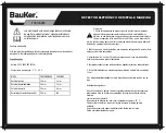 Preview for 8 page of BAUKER D1401A Instruction Manual