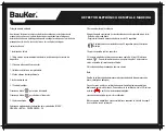 Preview for 9 page of BAUKER D1401A Instruction Manual