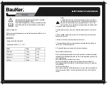 Preview for 14 page of BAUKER D1401A Instruction Manual