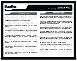 Предварительный просмотр 5 страницы BAUKER EG013 Instruction Manual