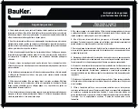 Preview for 12 page of BAUKER EG013 Instruction Manual