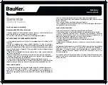 Preview for 10 page of BAUKER EH300D Instruction Manual