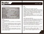 Preview for 4 page of BAUKER NLL01 Manual