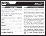 Preview for 14 page of BAUKER RO150 Instruction Manual