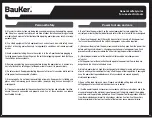 Preview for 23 page of BAUKER RO150 Instruction Manual