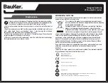 Preview for 27 page of BAUKER RO150 Instruction Manual