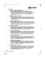 Preview for 1 page of Bauknecht DDRI 5890 Installation Datasheet