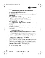 Preview for 7 page of Bauknecht DDRI 5890 Installation Datasheet