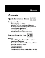 Bauknecht Dryer Quick Reference Manual preview