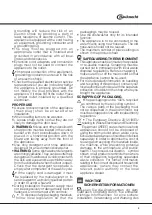 Preview for 3 page of Bauknecht GCX 723 Operating Instructions Manual