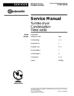 Предварительный просмотр 1 страницы Bauknecht TRKK 6850 Service Manual