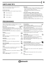 Preview for 6 page of Bauknecht TRPC 86531 Instructions For Use Manual