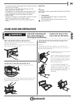 Preview for 8 page of Bauknecht TRPC 86531 Instructions For Use Manual