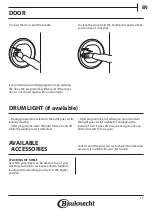 Preview for 19 page of Bauknecht TRPC 86531 Instructions For Use Manual