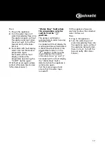 Preview for 17 page of Bauknecht WA3108 Instructions For Use Manual