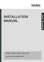 Preview for 1 page of Bauma 912.20.391 Installation Manual