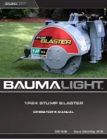 Baumalight STUMP BLASTER 1P24 Operator'S Manual preview