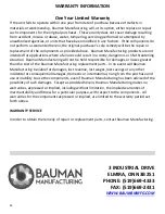 Preview for 16 page of BAUMAN 1040B Operator'S Manual