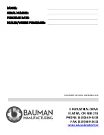 Предварительный просмотр 2 страницы BAUMAN 1040SI Operator'S Manual