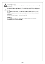 Preview for 30 page of baumarkt 1027689 Installation And Operating Instructions Manual