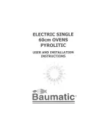 Preview for 1 page of Baumatic AS14 User And Installation Instructions Manual