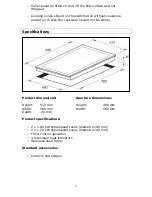 Предварительный просмотр 8 страницы Baumatic B11.1SS User Manual