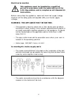 Предварительный просмотр 17 страницы Baumatic B11.1SS User Manual