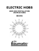 Предварительный просмотр 1 страницы Baumatic B11SS User And Installation Instructions Manual