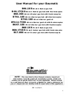 Предварительный просмотр 2 страницы Baumatic B17.8SS Instruction Manual