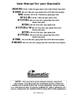 Предварительный просмотр 2 страницы Baumatic B26SS Instruction Manual