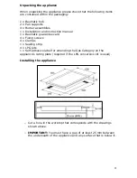 Предварительный просмотр 21 страницы Baumatic B46SS Instruction Manual