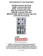 Предварительный просмотр 2 страницы Baumatic B47 Instruction Manual