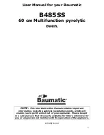 Предварительный просмотр 2 страницы Baumatic B485SS Instruction Manual