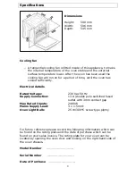 Preview for 9 page of Baumatic B501SS Instruction Manual