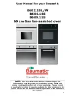 Preview for 2 page of Baumatic B602.1 Instruction Manual